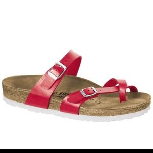 Red Birkenstocks. Size 38. Rare